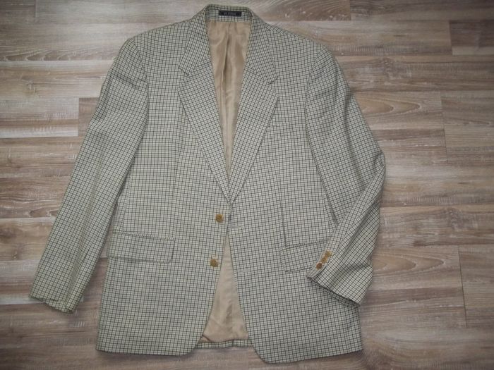 Veste à carreaux beige De Fursac