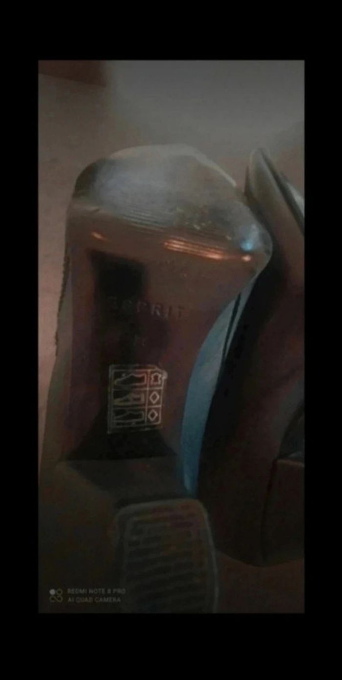 Bottines Esprit cuir noires - photo numéro 4