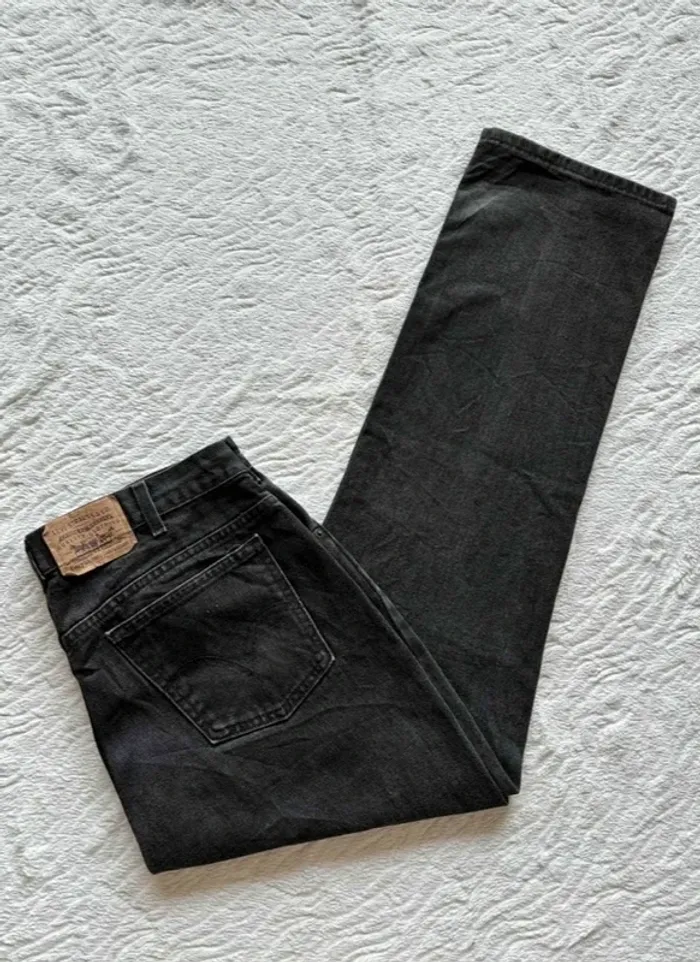 Jean Levi’s 619 regular straight droit gris anthracite 80/90s vintage Canada us rare W36 XL/46