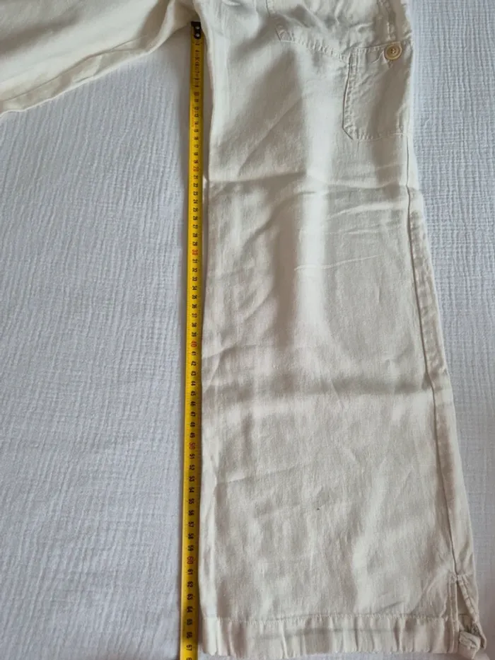 Comptoir des cotonniers - Pantalon beige / écru taille 40 - photo numéro 9