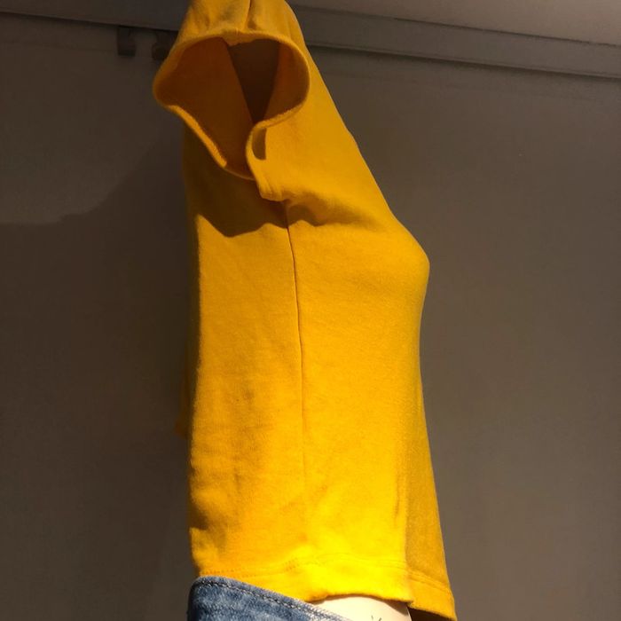 T-shirt court Zara trafaluc jaune taille S - photo numéro 9