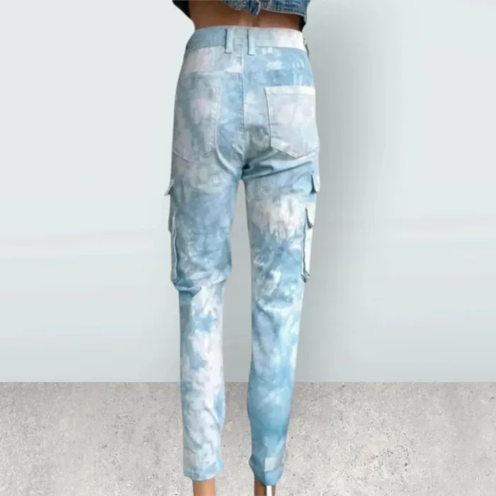 Jean cargo Project X paris ,slim ,taille haute ,texture stretch - photo numéro 4