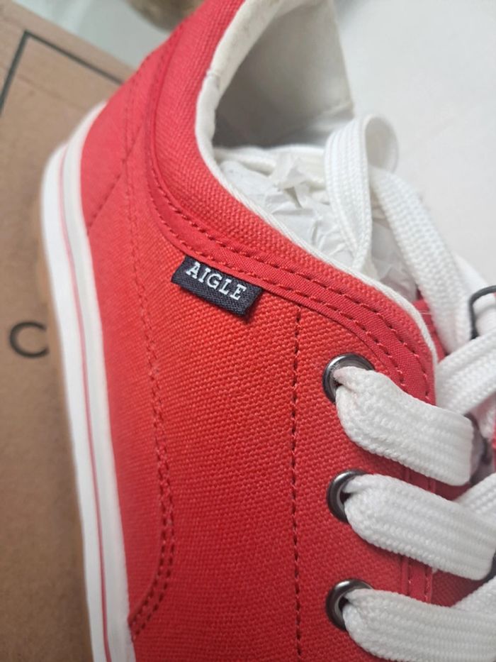 Aigle chaussures basket en toile P.36 neuves - photo numéro 3