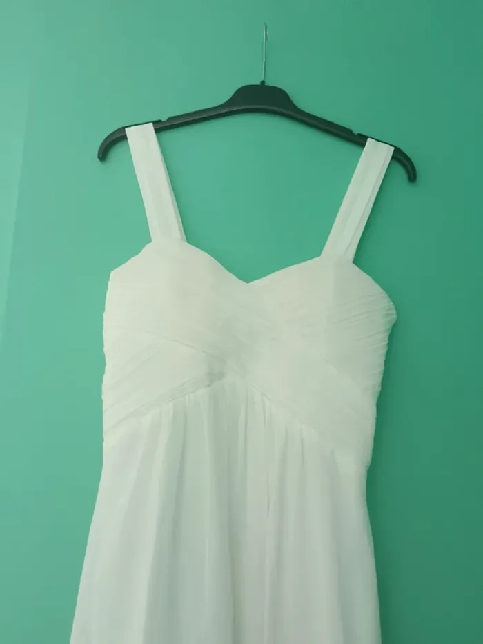 Robe cocktail blanche Taille L - photo numéro 2