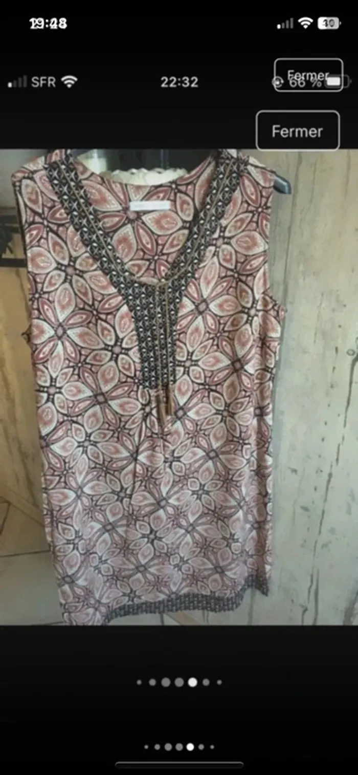 Superbe robe d’été lacet en daim en 40 de marque Armand Thiery en excellent état - photo numéro 5