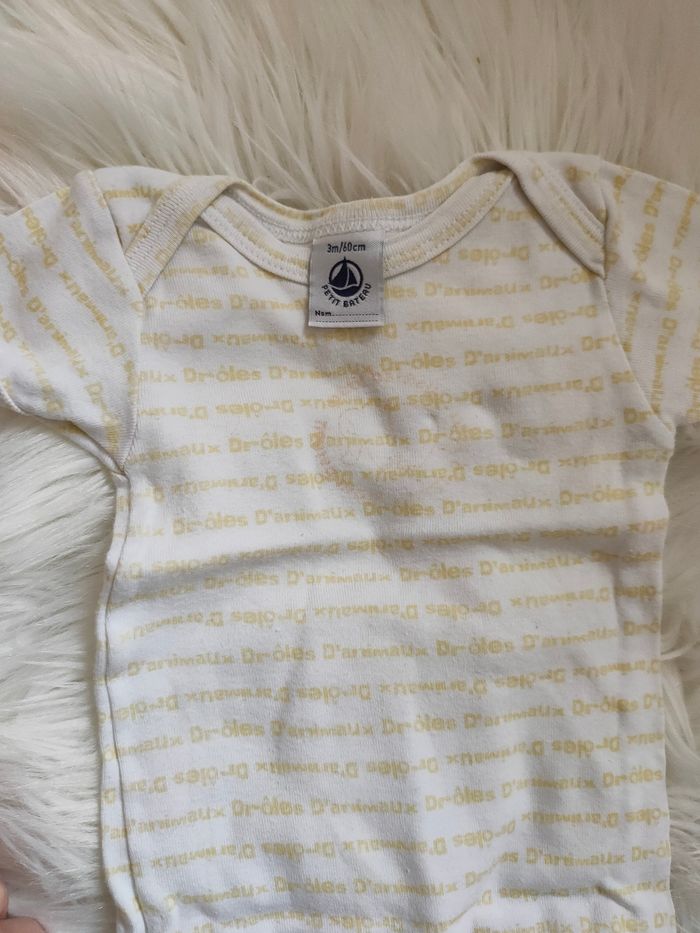 Lot 3 bodys mixte 3 mois - photo numéro 6