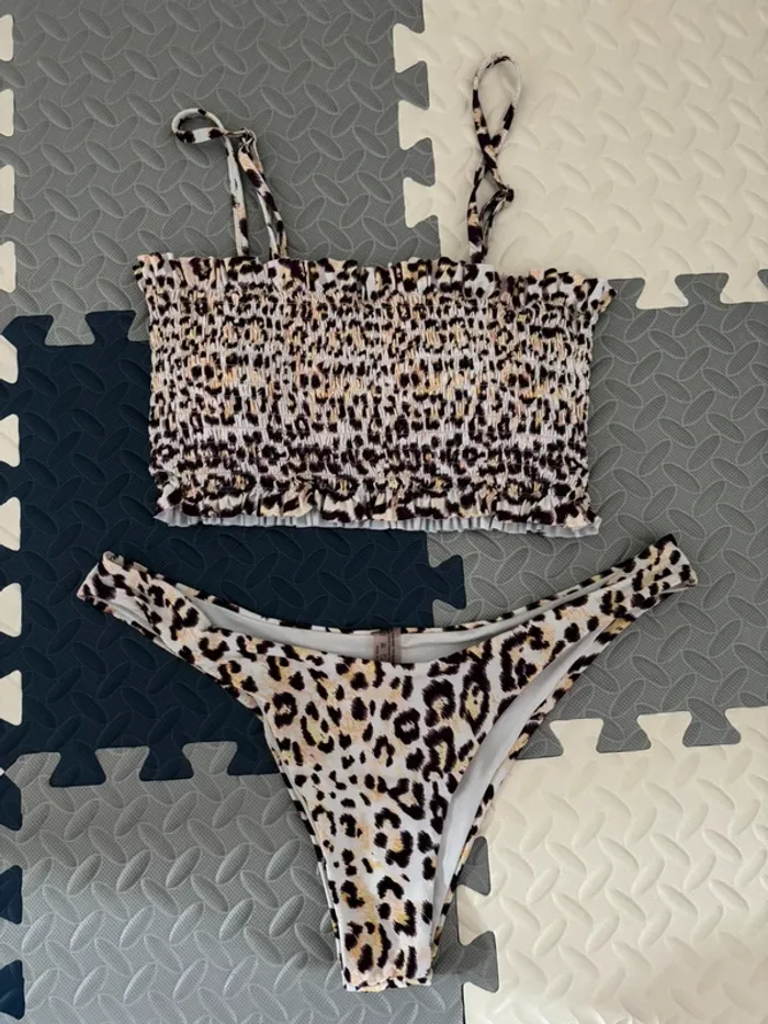 Ensemble bikini léopard Shein taille M brassières + tanga - photo numéro 5