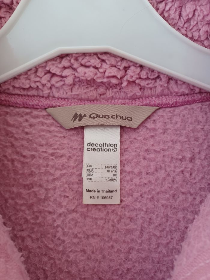 Pull col roulé fille Kiabi rayé violet et blanc 10 ans - photo numéro 7