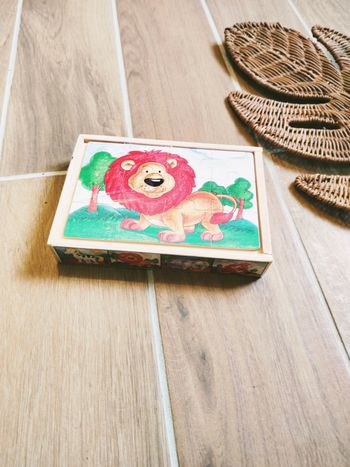 🦁Coffret 4 en 1 multi puzzles animaux en bois neuf sous emballage