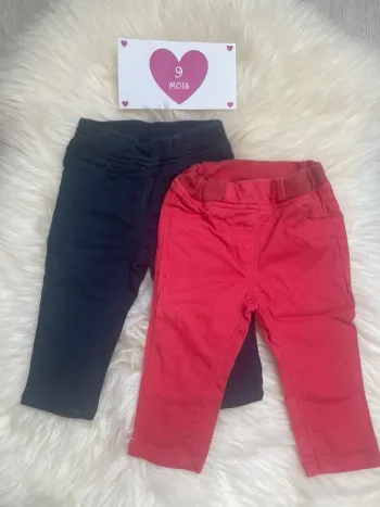 9 mois - lot 2 pantalon gemo