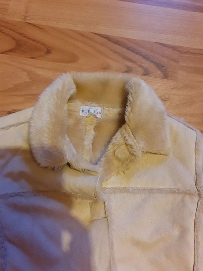 veste en daim clair babibou 18 mois - photo numéro 3