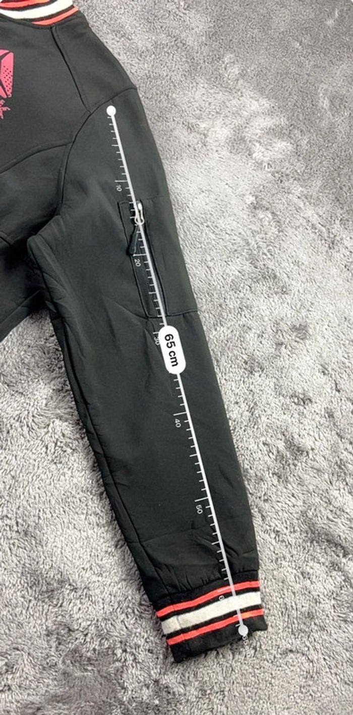 Veste Teddy Reebok Noire et Rose – Taille XL - photo numéro 5
