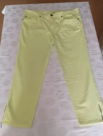 Pantalon jeans court femme Spot taille 46 coupe droite