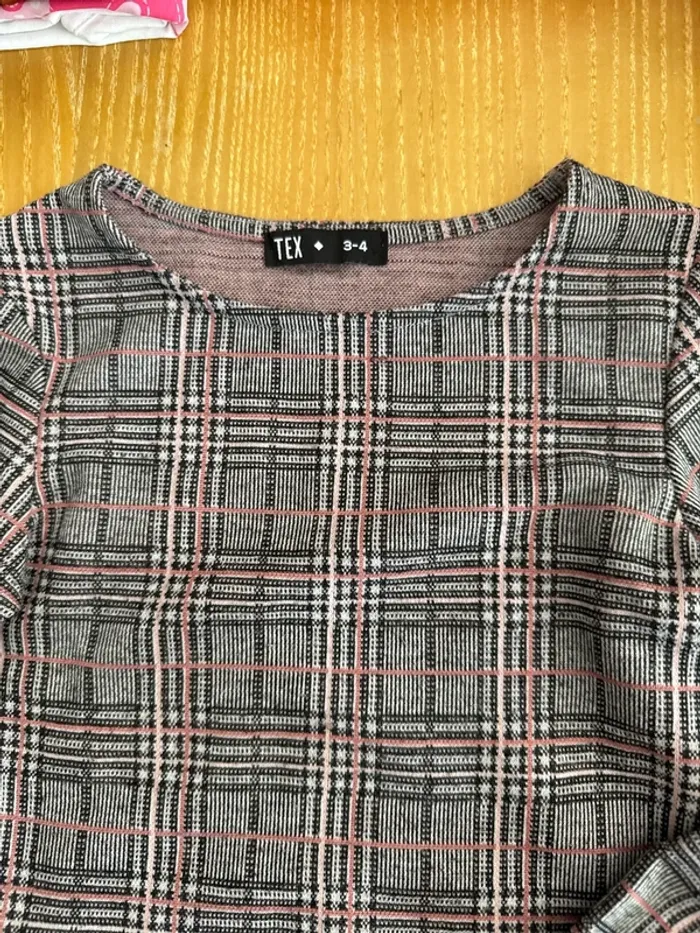 Robe à carreaux tex 3/4 ans - photo numéro 3