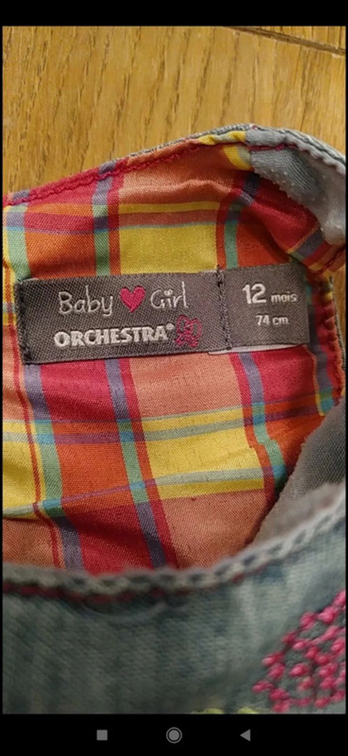 Salopette et veste en jean's 12 mois - photo numéro 9