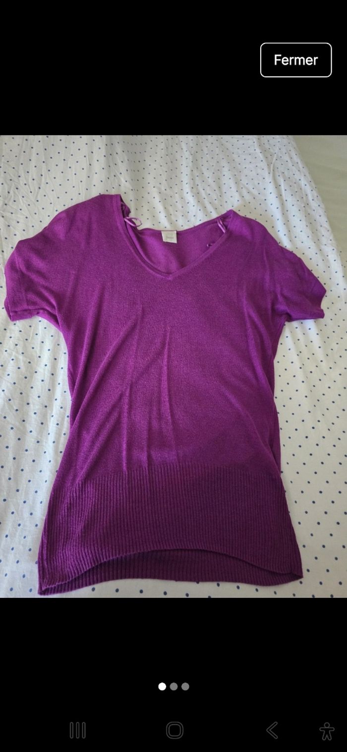 Pull camieu violet