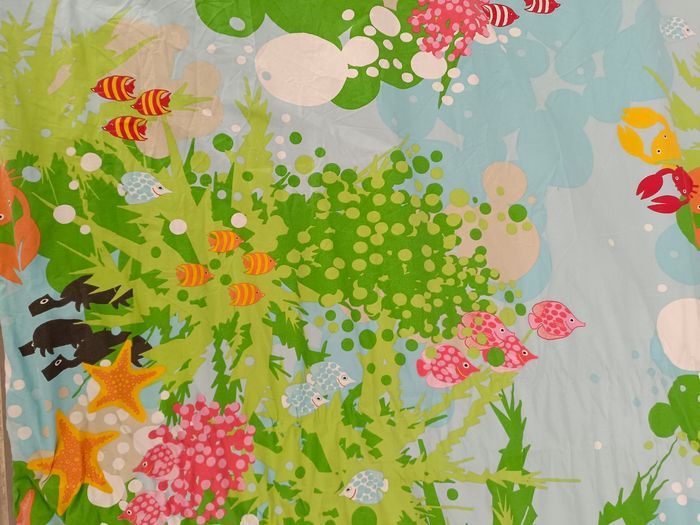 Housse de couette enfant poissons, étoiles de mer, crabes, oursins - photo numéro 5