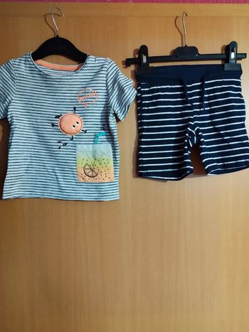 Short Lupilu et t shirt Baby club 98/104
