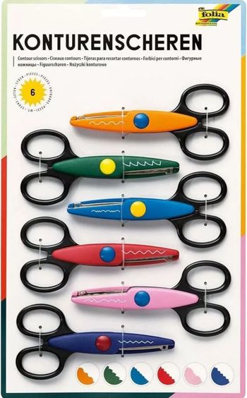 Ciseaux de Sécurité pour Enfants, Ciseaux Formation Préscolaire Ciseaux Dentelés, Ciseaux Zigzag