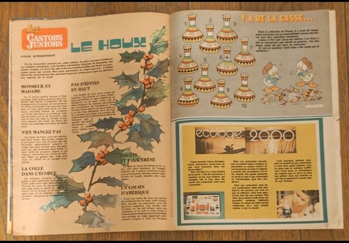 Ancien journal de mickey avec poster joyeux Noël 1975 N°1228 vintage - photo numéro 6