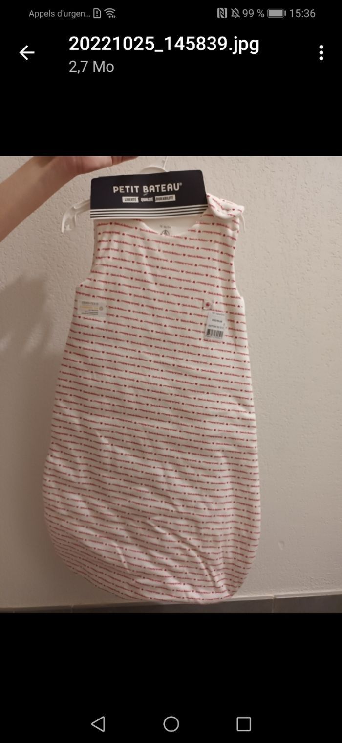 Gigoteuse petit bateau neuve