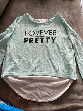 Pull fille manches longues