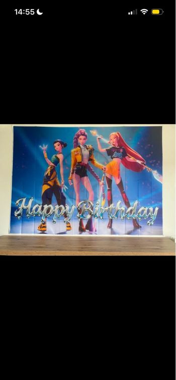 Grande toile K-pop anniversaire