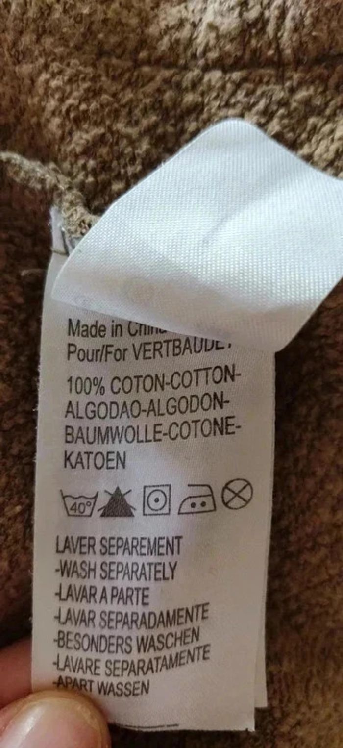 Gilet marron brun zippé Vertbaudet 6 ans - photo numéro 5