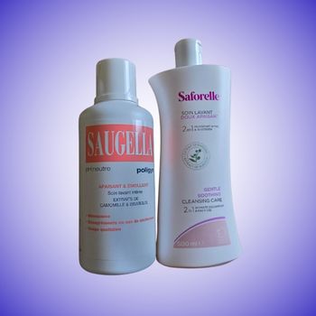 Lot de 2 Soins Lavants Intimes Saugella & Saforelle Apaisants 500ml