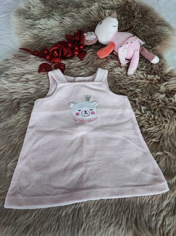 Robe chaude rose tex 3/6 mois