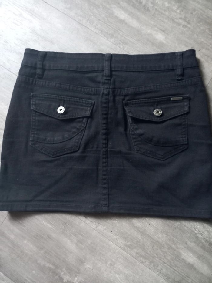 Mini jupe Etam noir jean 36 - photo numéro 2