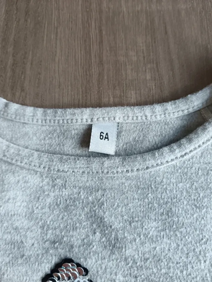 Pulls col rond filles licorne 6 ans - photo numéro 2