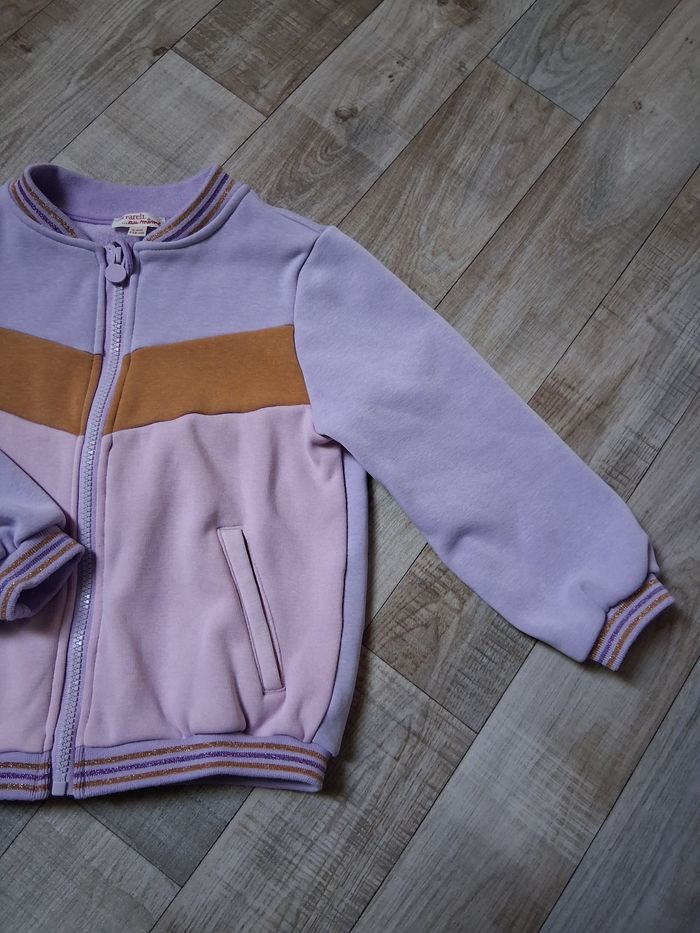 Veste de jogging fille rose et parme 6 ans - photo numéro 2