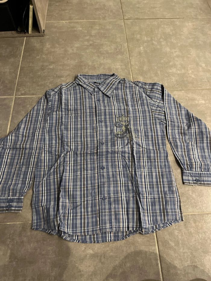 Chemise manche longue bleu NYK