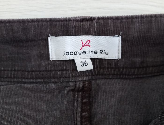 Jupe en jean marron Jacqueline Riu taille 36 - photo numéro 5