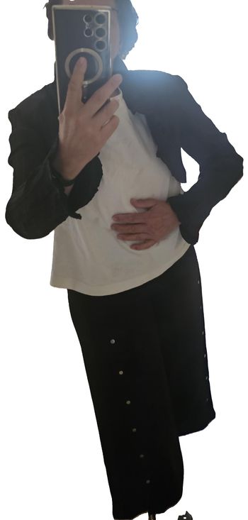 Boléro élégant noir pour les fêtes marque Pourquoi pas