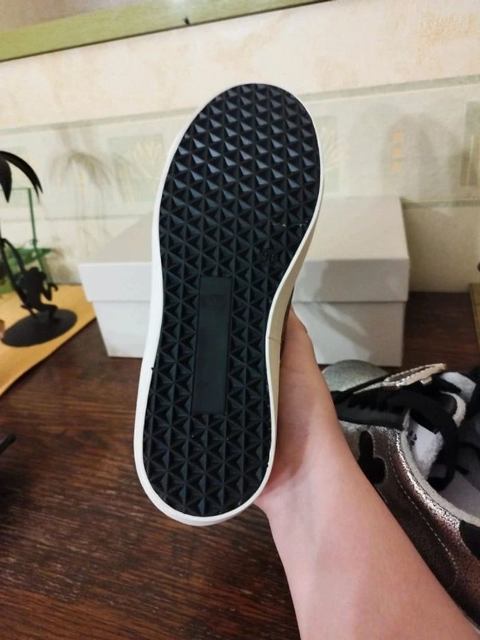Baskets sneakers argenté cœur Méliné 36 y2k - photo numéro 14