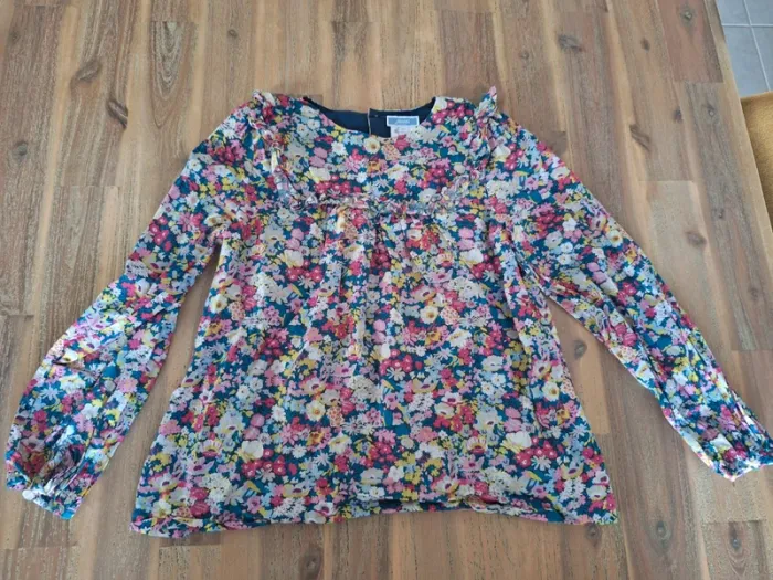 Blouse manches longues Jacadi liberty 10 ans - photo numéro 2