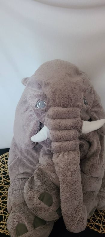 Grande peluche éléphant IKEA Kapplar gris
