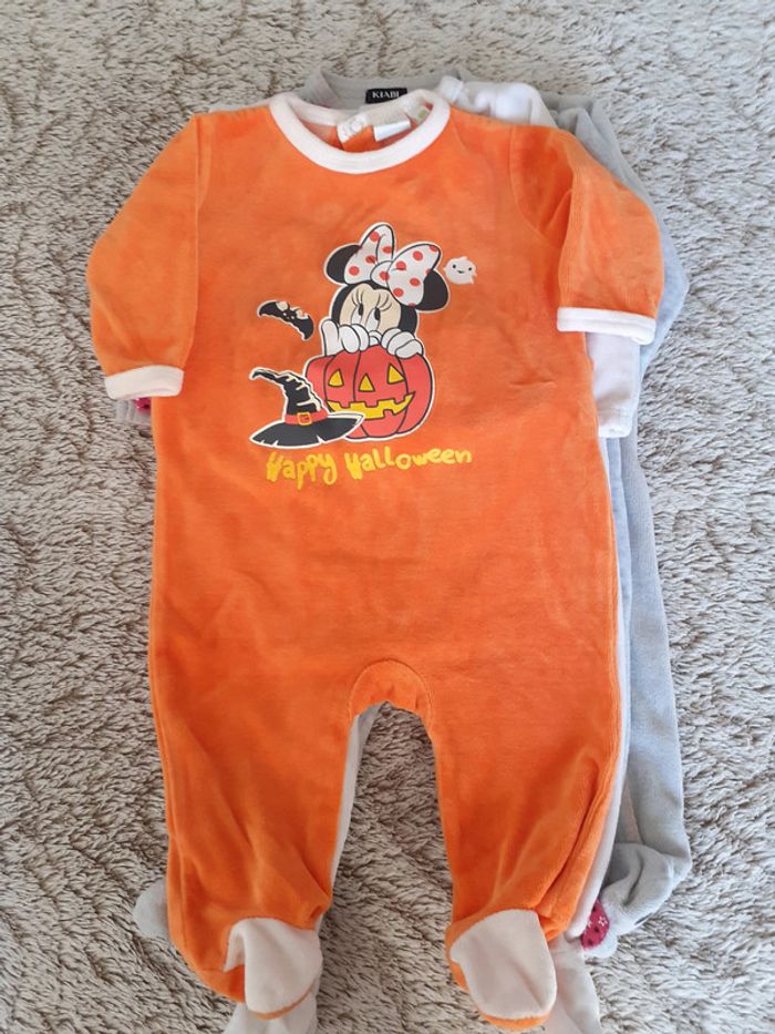 Lot de 5 pyjamas velours 6 mois - photo numéro 4