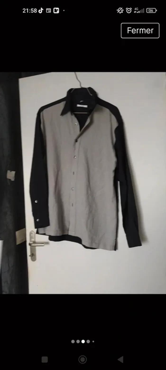 Chemise taille L noir et grise - photo numéro 9