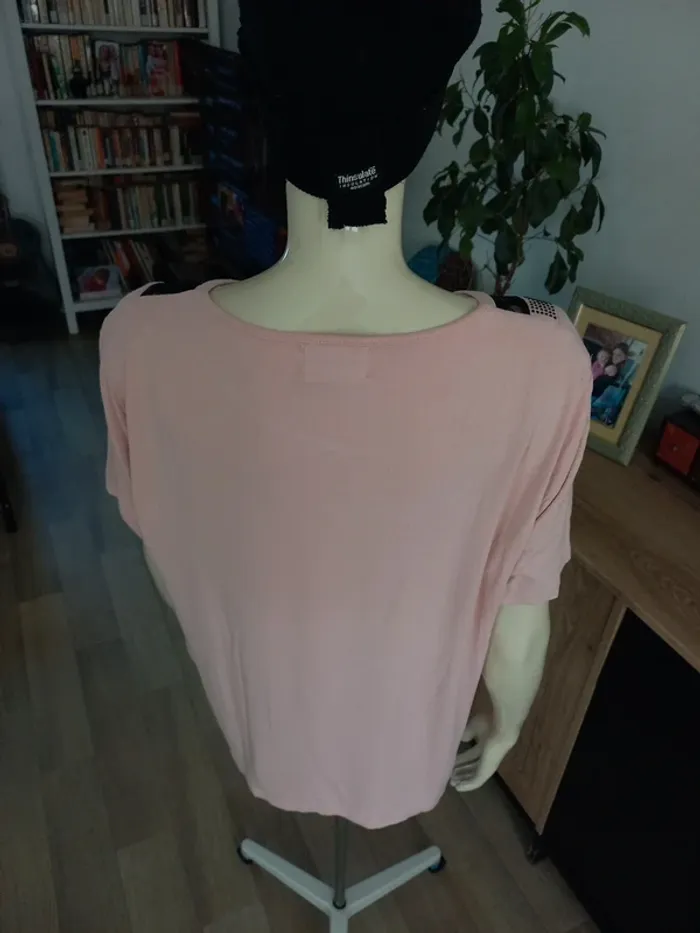 Tee-shirt femme rose 46/48 - photo numéro 4