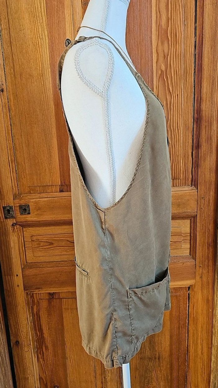 Combinaison short Bershka kaki L - photo numéro 3