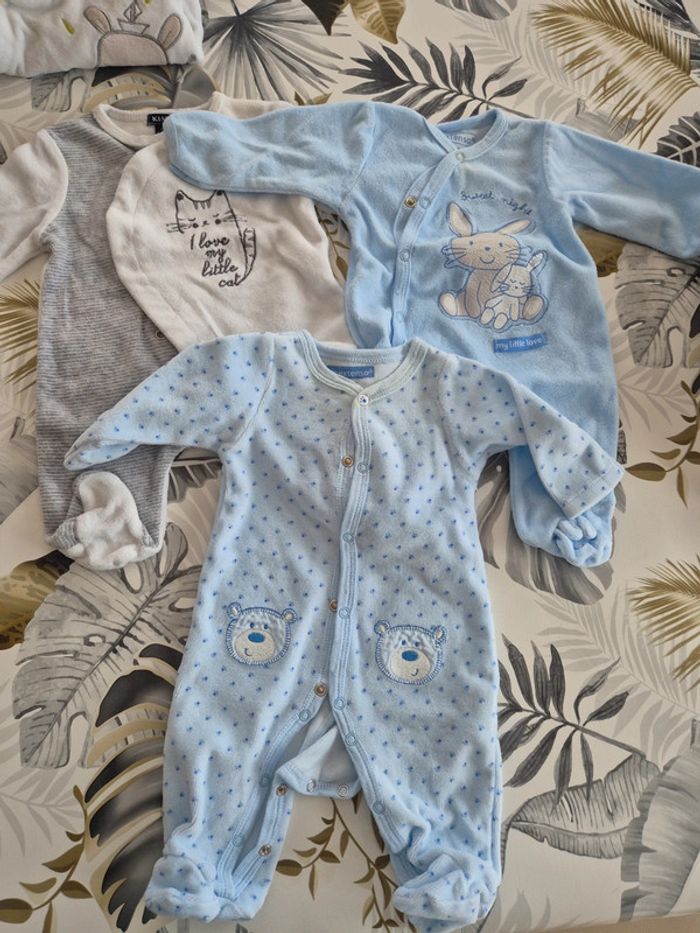 Lot de 11 pyjama chaud 1 mois - photo numéro 3