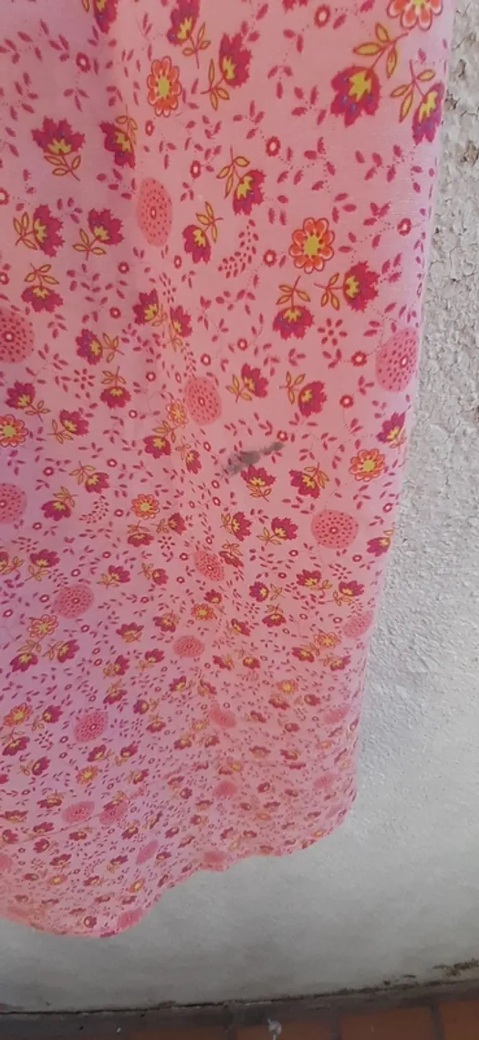 Robe rose à fleurs 10 ans - photo numéro 4