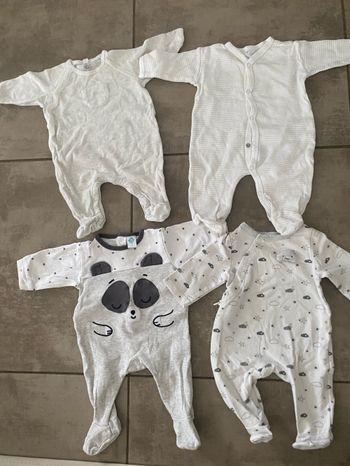 Lot pyjama 1 mois coton