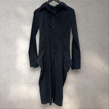 Tunique chemise manches longues noire femme taille S