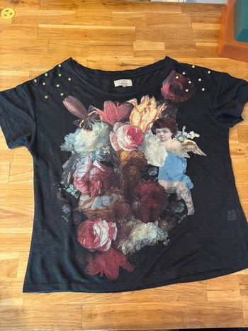 T-shirt Zara 100% Lin