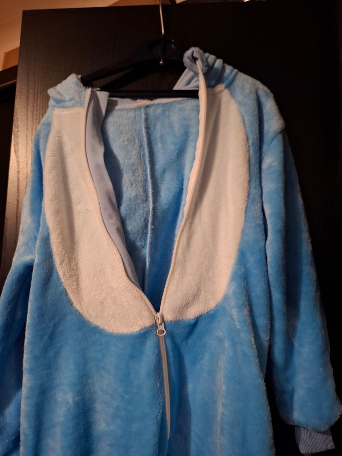 Pyjama grenouillère kigurumi combinaison enfant fille garçon mixte peluche Stitch - photo numéro 3