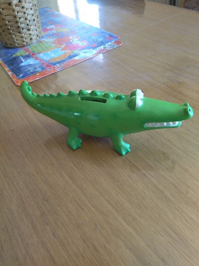 Tirelire crocodile